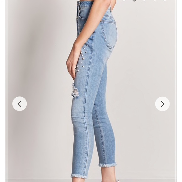 Pearl Skinny Light Wash Jeans 24 - Picture 4 of 5